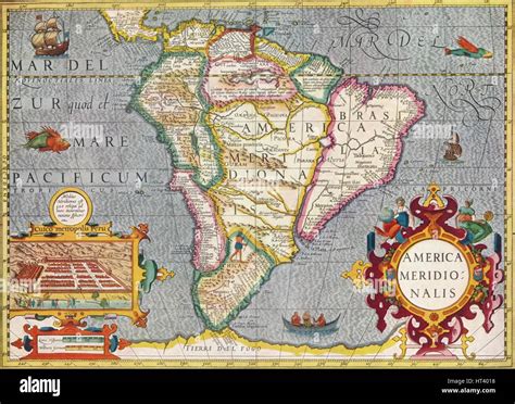 South America America Meridionalis From The Atlas Of Gerardus
