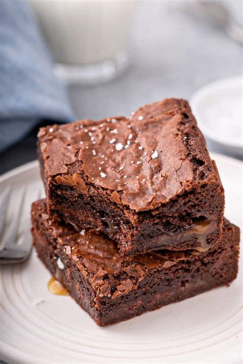The Easiest Salted Caramel Brownies My Baking Addiction