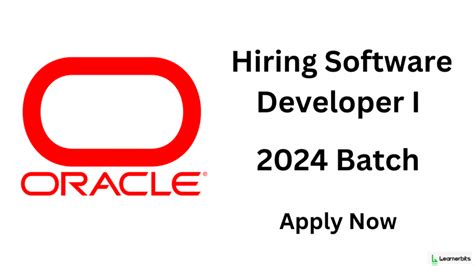 Oracle Hiring Software Developer 1 2024 Batch Apply Now