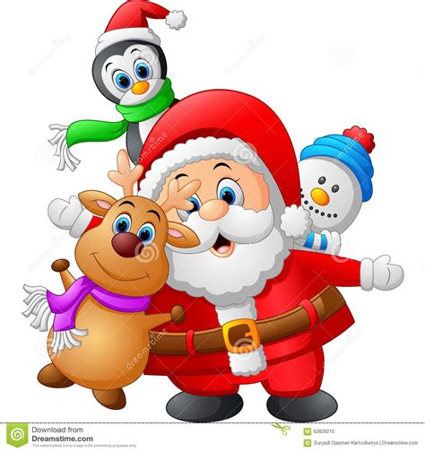 Cartoon Christmas Doll Collections Stock Vector Illustration Of