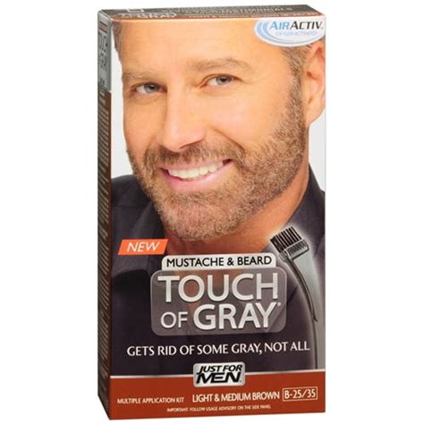 Just For Men Touch Of Gray Mustache And Permanent Beard Hair Color