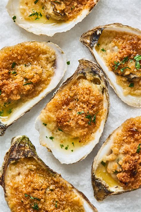 Spicy Butter And Herb Baked Oysters Olive And Mango