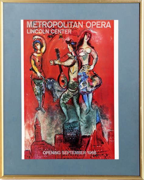 Lot Marc Chagall Metropolitan Opera Carmen Poster