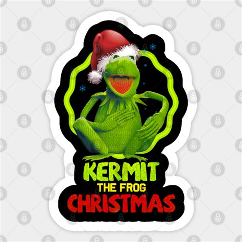 Kermit The Frog Christmas Emmet Otter Sticker Teepublic