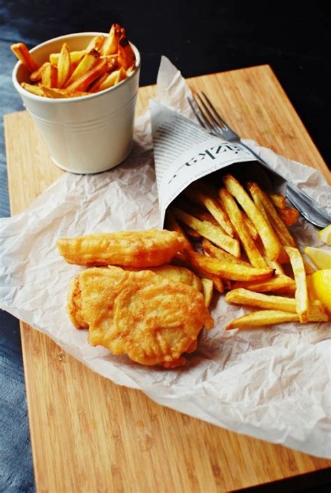 There is truly no better pub grub combination than a frosty pint paired with a plate of crispy fried fish and french fries, or 'chips'. Fish & Chips | Recipe | Fish and chips, Food, Food photography