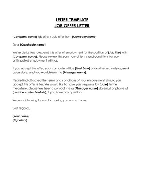 What Is A Job Offer Letter With Free Templates You Can Use Global