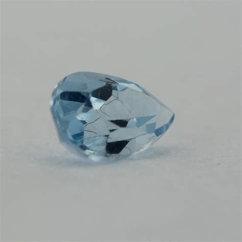 Loose Pear Shape Aquamarine Cz Gemstone Cubic Zirconia March Birthstone