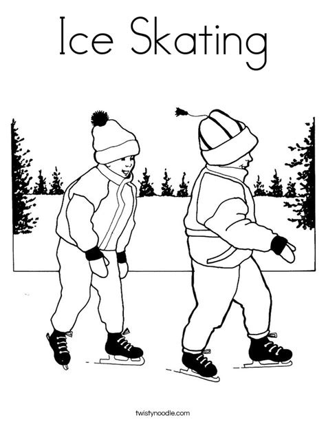 Ice skate outline coloring pages are a fun way for kids of all ages to develop creativity, focus, motor skills and color recognition. Ice Skater Coloring Page - Coloring Home