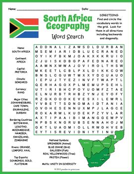 Geography Of Africa Word Search Puzzle Word Search Pu Vrogue Co