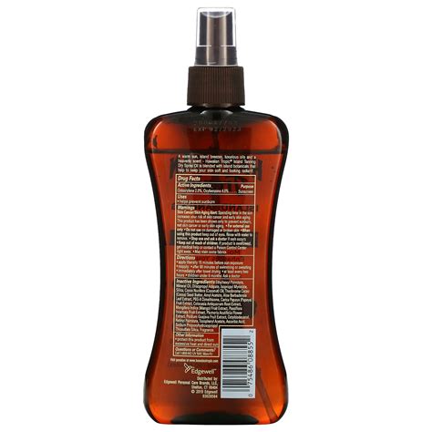 hawaiian tropic island tanning dry spray oil coconut oil spf 6 8 fl oz 236 ml