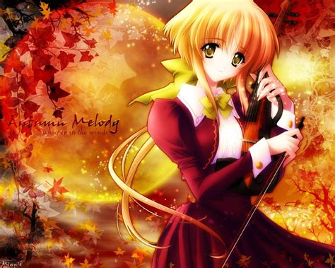 16 Autumn Anime Girl Wallpaper Basty Wallpaper