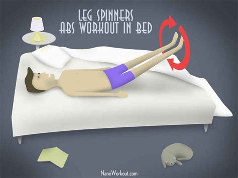 14 Exercises You Can Do While Lying Down Ab Workout In Bed Bed Workout Workout