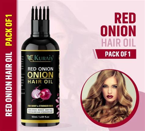 Kuraiy Premium Red Onion Herbal Hair Oil Blend Of 12 Natural Oilsall