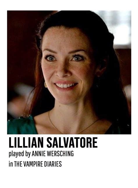 Character Card For Lily Salvatore In 2021 Vampire Diaries Lily