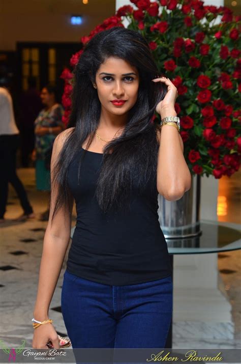 Hot And Sexy Maheshi Madushanka In Black And Blue Lanka Gossip Room