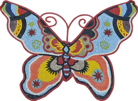 Mosaic Art Colorful Butterfly Birds And Butterflies Mozaico