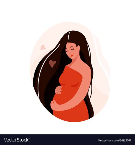 Pregnant Woman Pregnancy Royalty Free Vector Image