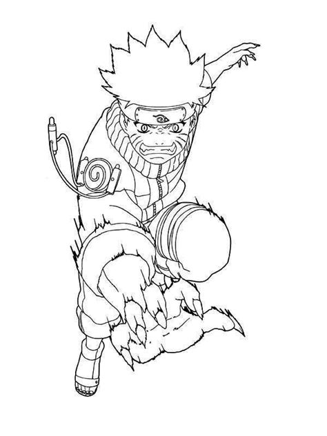 Naruto Sage Mode Coloring Page Coloring Home