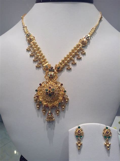 Jewellery Designs Simple Designer Gold Necklace Jewellery Sets