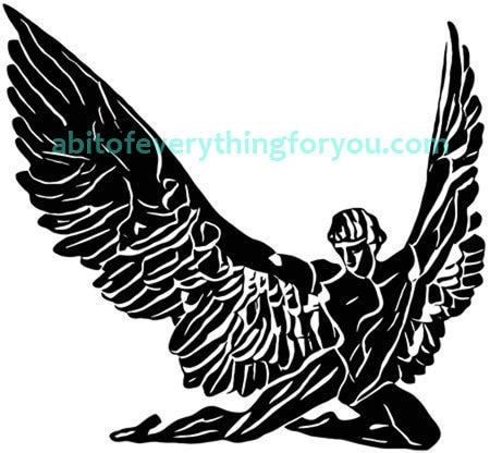 Abstract Male Nude Angel Man Printable Art Clipart Png Overlay Instant Download Fantasy