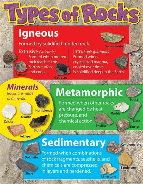 Types Of Sedimentary Rocks For Kids