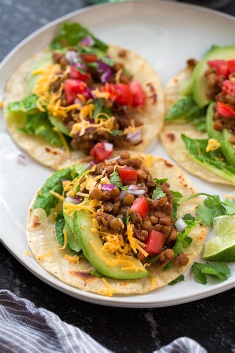 Vegetarian Lentil Tacos Healthy Slow Cooker Meal Prep Recipes Popsugar Fitness Photo 4