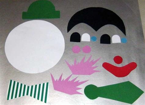 Es gibt aber auch drachen und dinosaurier. Bastelvorlage Clown aus Tonpapier selber basteln