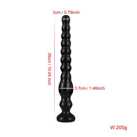 10 Long Anal Plug Prostate Massager Dildo Beads Butt Plug Sex Toy For