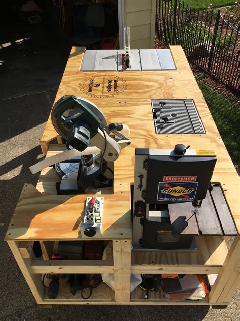 Diy Table Saw Workbench Tablesaw Woodworking Projects Table