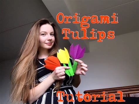 Origami tulip. Easy origami tulips flower step by step ...