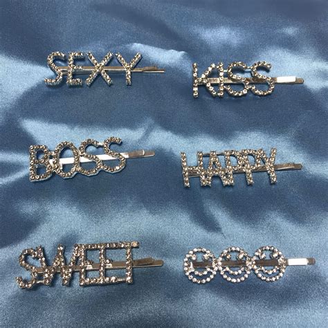 Custom Word Hair Pins Clip Letter Hairpins With Name Bobby Hair Pins
