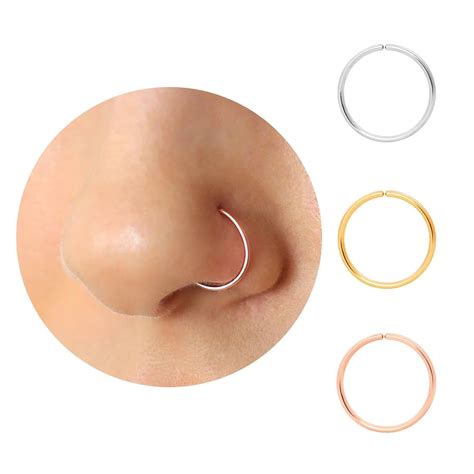 Share 170 Thin Rose Gold Nose Ring Super Hot Vn