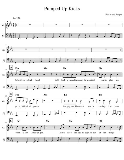 Pumped Up Kicks Sheet Music For Guitar Bass Download Free In Pdf Or Midi