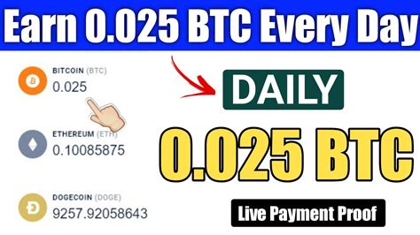 You can earn additional free bitcoin by inviting your friends or by solving captcha's on our platform. Best Bitcoin Earning Website Earn 0.025 BTC Every Day - LIVE PAYMENT PROOF - YouTube