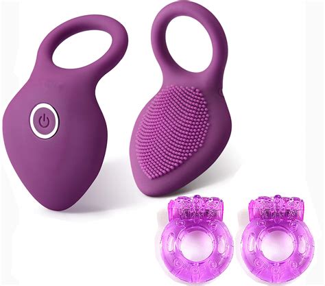 vibrating cock ring vibrator waterproof rechargeable silicone penis ring new