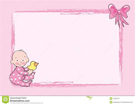 Baby Girl Stock Illustration Illustration Of Greeting 12655791