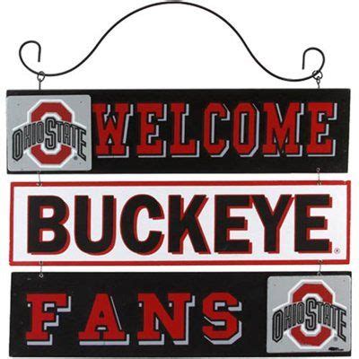 Ohio state flag buckeyes banner applique embroidered porch flags wooden sided flagsforyou signs football 1stdownshop. Ohio State Buckeyes 12'' x 9.5'' Wooden Welcome Sign ...