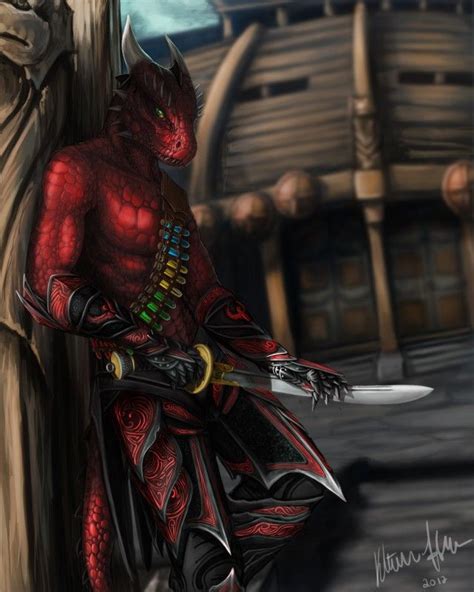 ama argonian mercenary armor with armored tail at skyrim nexus mods and community the