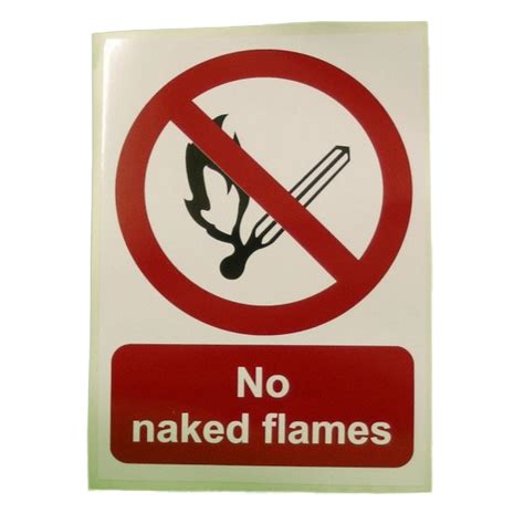 Buy Sign No Naked Flames From Fane Valley Stores Agricultural Supplies