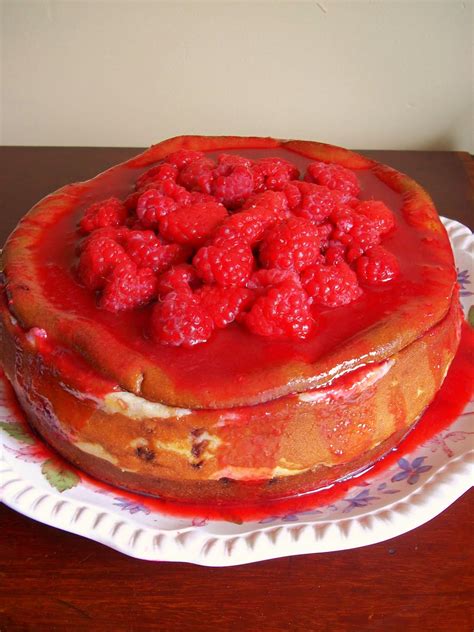 Great for using up croissants. Idle Bakes: Easy Baked Raspberry Cheesecake