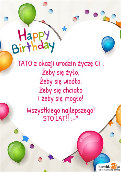 Zdrowia, sił i codziennej radości wraz z całusami największej wdzięczności za wszystkie twoje trudy i starania składam dziś podziękowania. TATO z okazji urodzin życzę Ci - Darmowe kartki