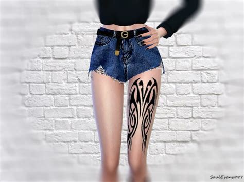 Leg Tattoo By Soulevans997 At Tsr Sims 4 Updates