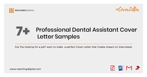7 Professional Dental Assistant Cover Letter Samples