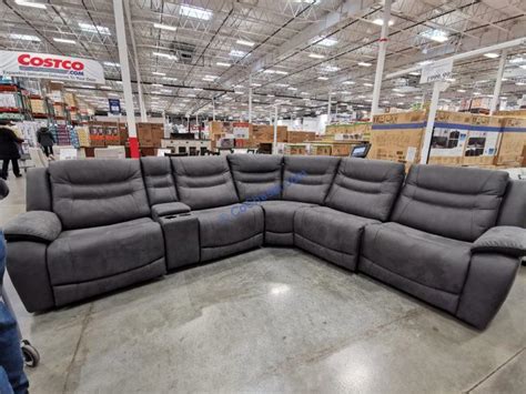 Costco 1695448 Kelsee Fabric Power Reclining Sectional Costcochaser