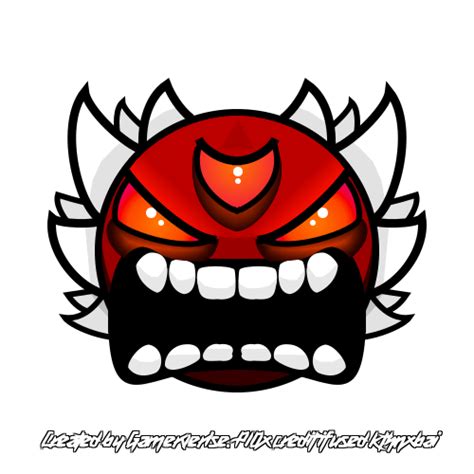 Demon Face Geometry Dash Miskum