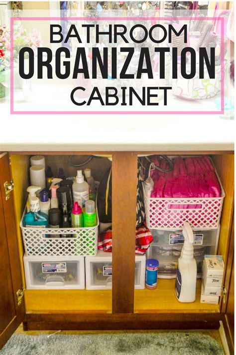 When it comes to small bathroom organizing ideas, the pros swear by a simple method: Bathroom Cabinet Organization - Pink Cake Plate