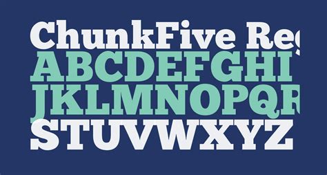 Chunkfive Regular Free Font What Font Is