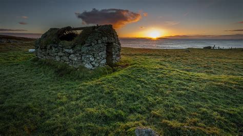 Wallpaper Id 128341 Nature Landscape Far View House Rocks