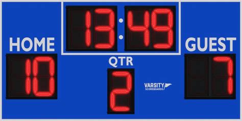 7430 Football Scoreboard Varsity Scoreboards