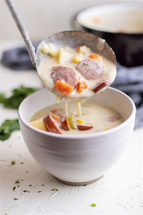 Creamy Sausage And Potato Soup Yellow Bliss Road